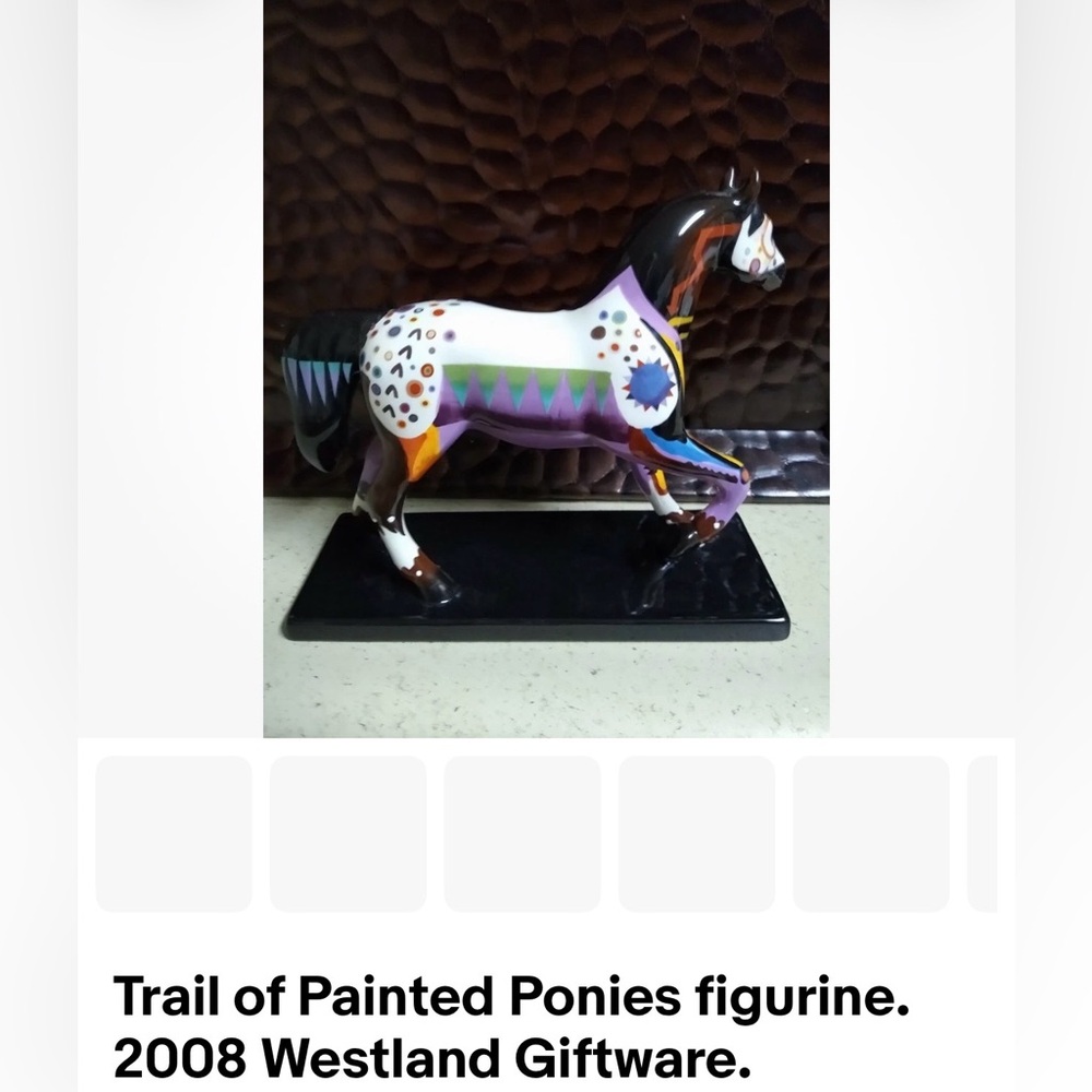 Trail of Painted Ponies Colorful Horse Sculpture